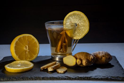 Bylinný čaj zázvor–citron
